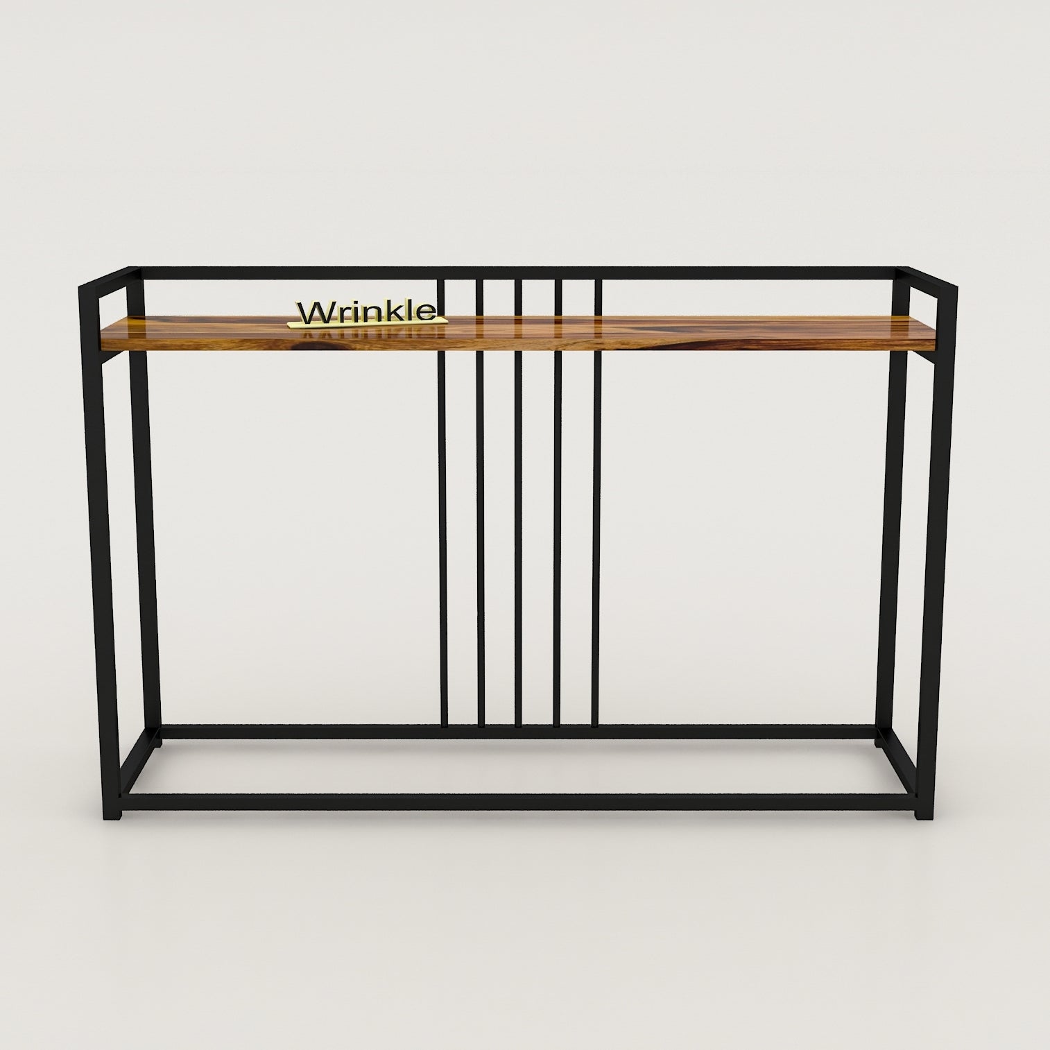Charming Console Table in Iron With solid sheesham top - Furnishiaa -  -